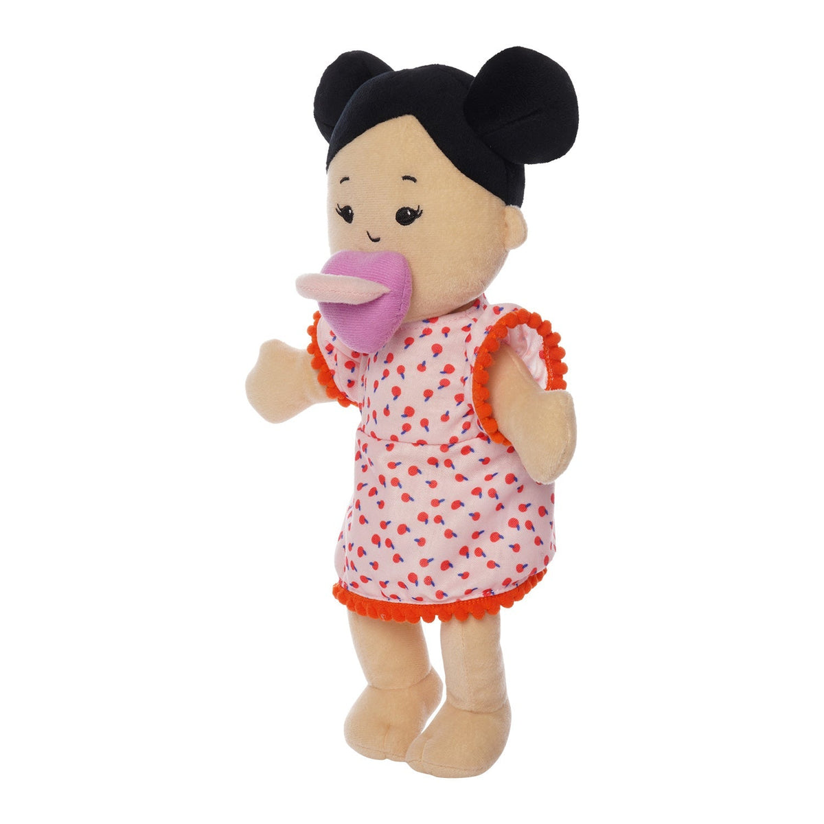 Light Beige Black Buns