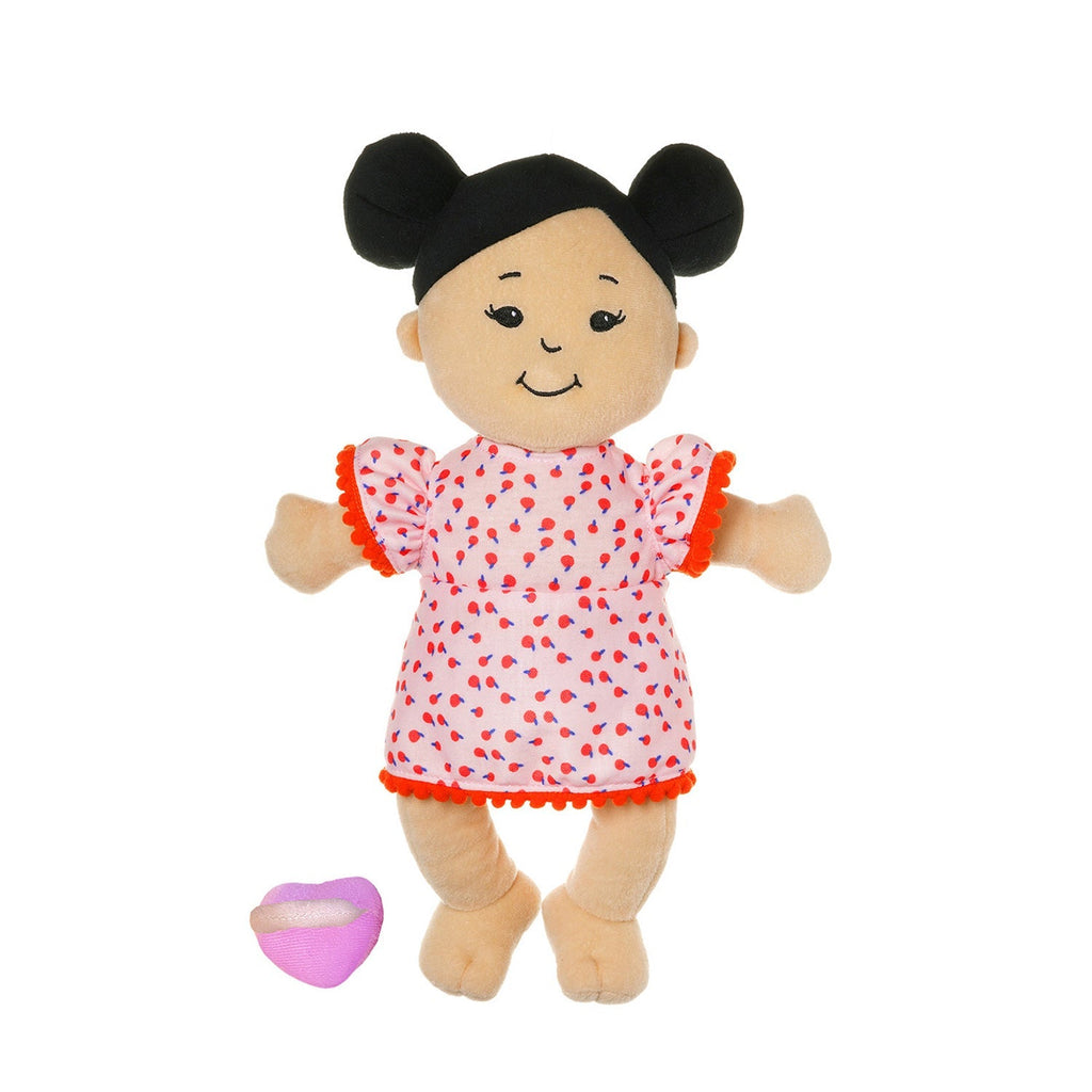 Light Beige Black Buns