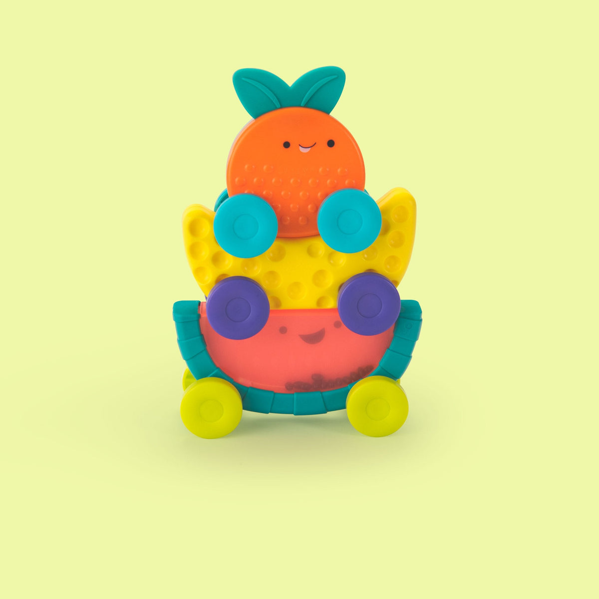 Stacking Fruit Action Cars