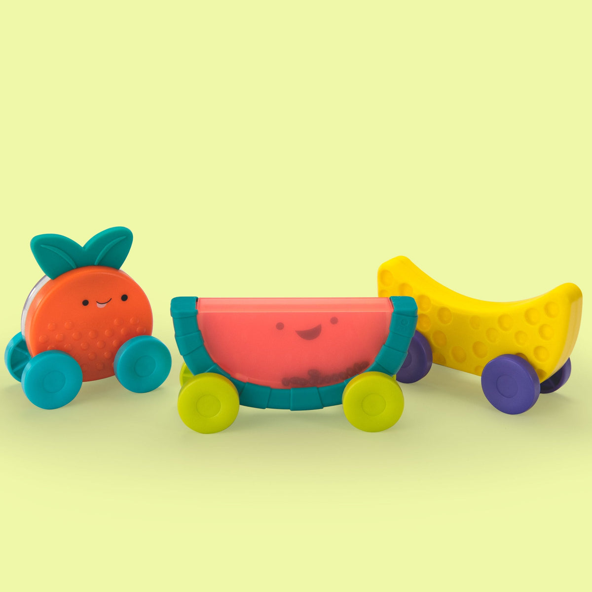 Stacking Fruit Action Cars